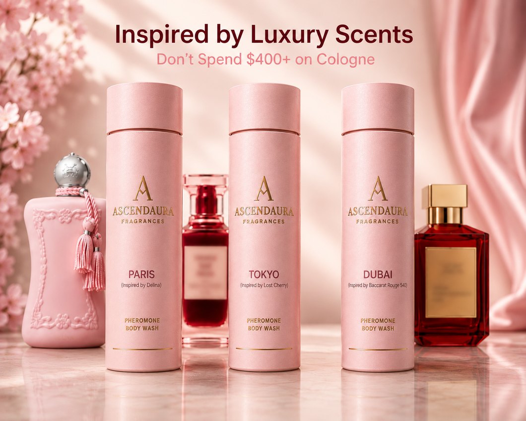 AscendAura Phero Luxury Body Cleanser in Paris, Tokyo and Dubai